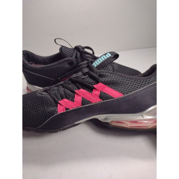 Puma Ladies size 7 Riaze Prowl Pop Running Black Sneakers Athletic Shoes - Picture 6 of 12